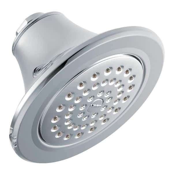 MOEN Icon 1-Spray Pattern 5.88 in. Wall Mount Fixed Shower Head in Chrome