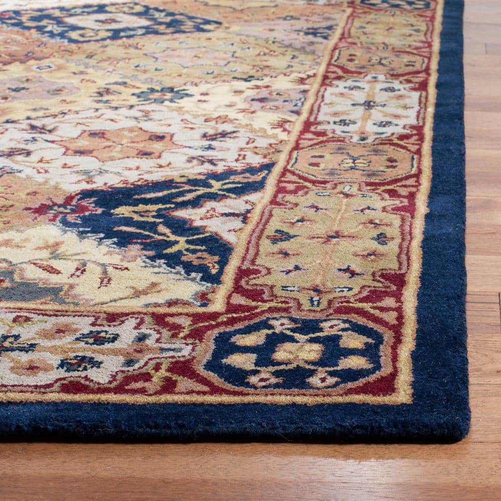 Heritage Multi/Red Hand-Tufted Wool 4' x 6' Area Rug