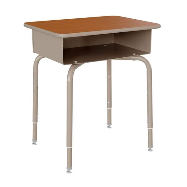 Carnegy Avenue 24 in. Rectangle Walnut/Silver Laminate Writing Desk
