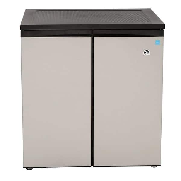 IGLOO 33 in. W 5.5 cu. ft. Side by Side Refrigerator in Silver, Counter Depth