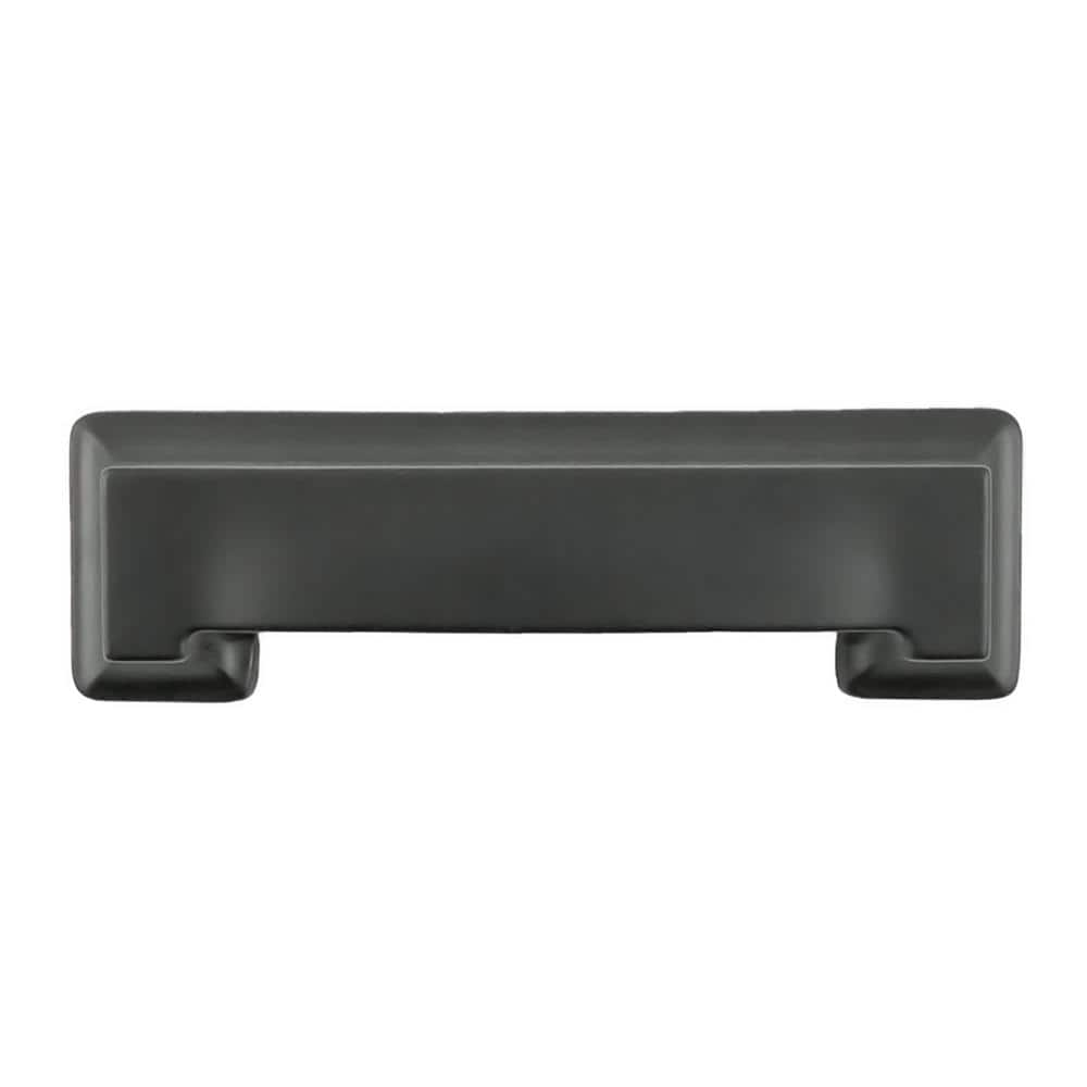 Studio Collection 3 in. and 3-3/4 in. (76mm and 96mm) Center to Center Matte Black Cabinet Cup Pull price history on PriceWatchPro