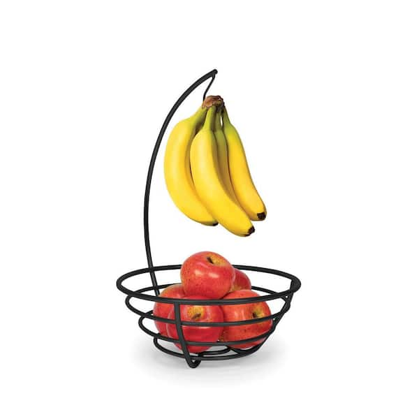 Large Fruit Bowl Holder with Banana Hanger Hook Tree Fruit Bowl