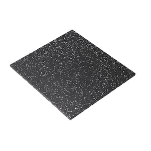 4-Tiles Interlocking Tile 19.6 in. x 19.6 in. Heavy Duty Rubber Flooring, 3/4 in. T Rubber Gym Tiles, Cover 10.76 sq.ft