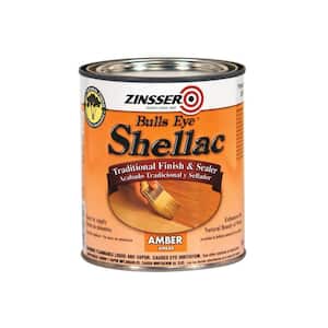 1 Quart Amber Clear Gloss Shellac Traditional Finish and Sealer Waterproofer/Sealer Shellac(Case of 4)