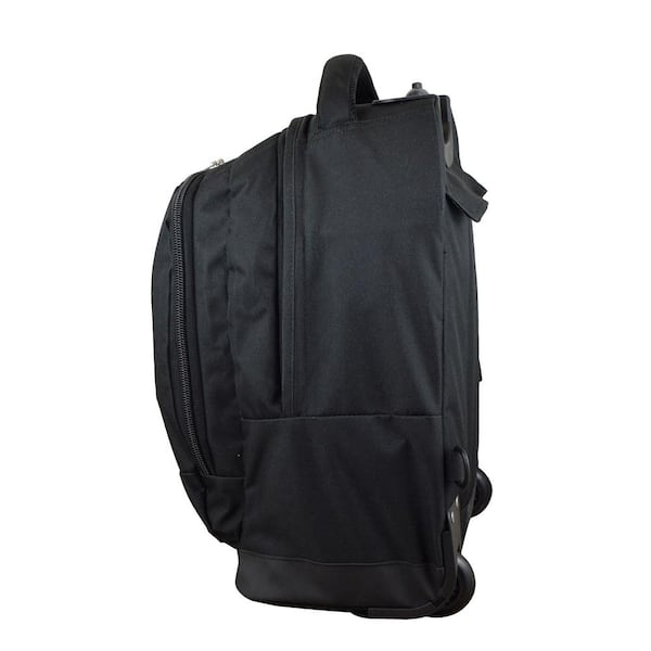 Denco NCAA South Dakota 19 in. Black Wheeled Premium Backpack