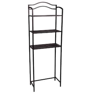 23.5 in. W Over the Toilet 3-Tier Rack in Expresso