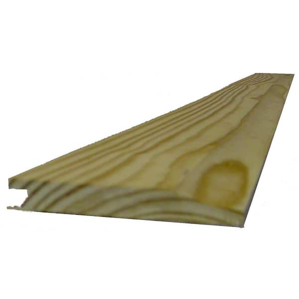 Unbranded 1 in. x 8 in. x 10 ft. Southern Yellow Pine Siding Board