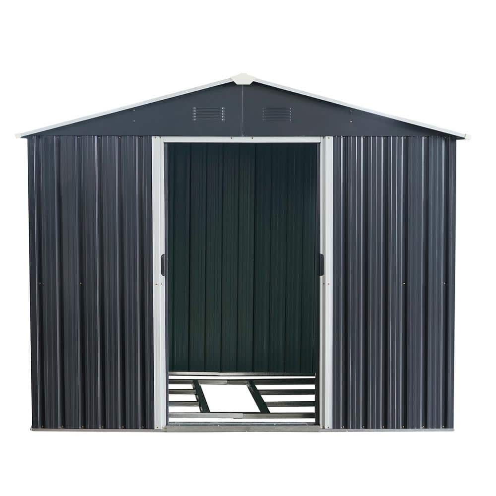 Storhaus 7.74 ft. W x 5.71 ft. D Outdoor Metal Storage Shed