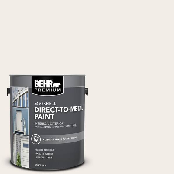 BEHR PREMIUM 1 gal. RDW10 New House White Eggshell Direct to Metal