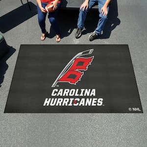 Carolina Black 5 ft. x 8 ft. Hurricanes Ulti-Mat Area Rug