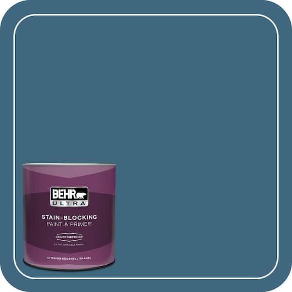 BEHR ULTRA 1 qt. #MQ5-61 Ocean Storm Extra Durable Eggshell Enamel Interior Paint & Primer