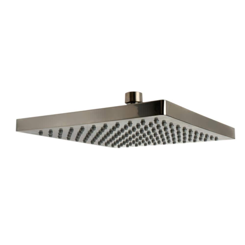 Brushed Nickel Adjustable Height Multi-Head Shower System