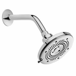 Nebia Merced 5-Spray Patterns 5.3 in. Wall Mount Water Savings Fixed Shower Head 1.5 GPM in Chrome