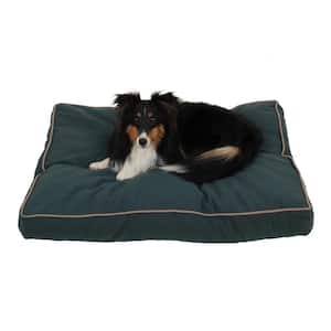 Small Hunter Green Indoor/Outdoor Faux Gusset Jamison Bed