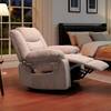 Bestier 40 in. W Off-White Power Lift Recliner Chair, Electric Chairs with 8-Point Massage and Heating USUSTHDCZUS-L501598Z-OWHTBTM