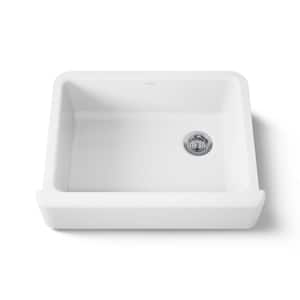 Whitehaven 30 in. Farmhouse/Apron-Front Single Bowl White Cast Iron Kitchen Sink Only