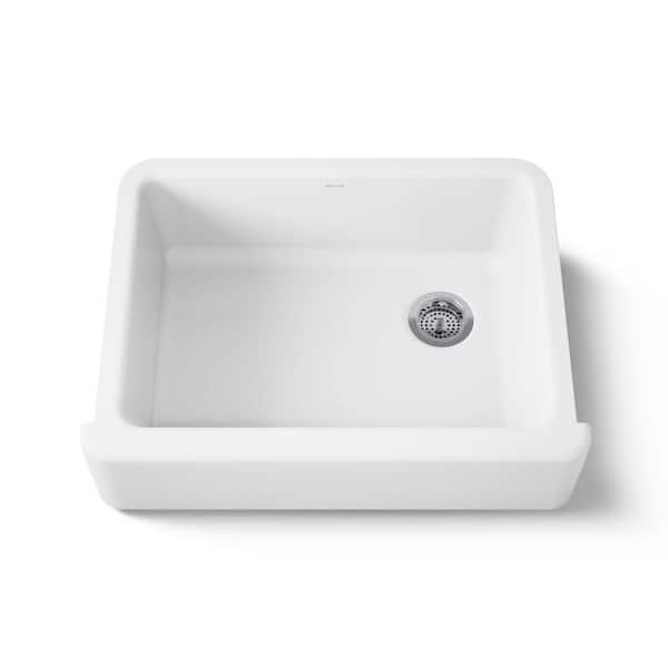 Whitehaven 30 in. Farmhouse/Apron-Front Single Bowl White Cast Iron Kitchen Sink Only
