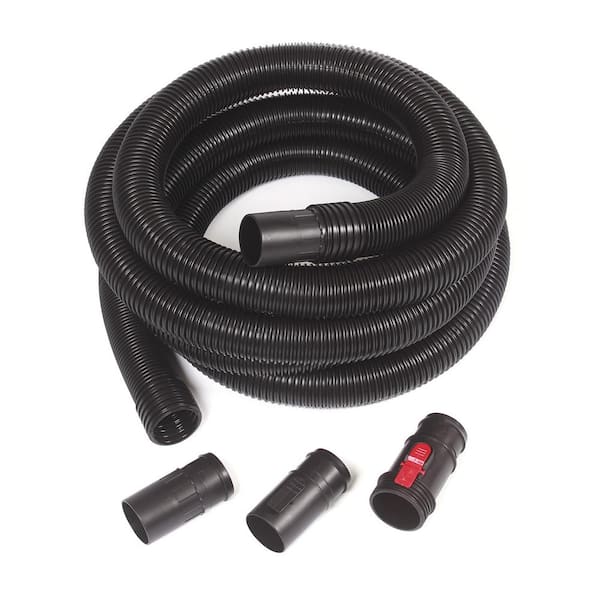 Wet Dry Vacuum Hose 2.5 Inches X 20 Ft Long Larger Opening for Debris Collection 