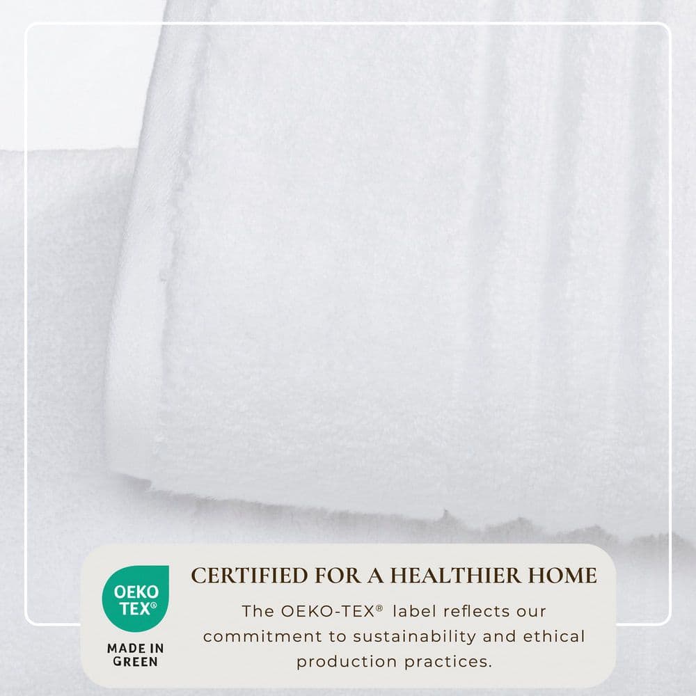 White Turkish Cotton 6-Piece Towel Set