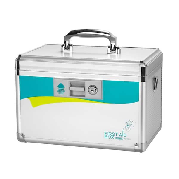 12 in. W x 7.68 in. D x 7.87 in. H Outdoor Storage Cabinet with Combination Lock