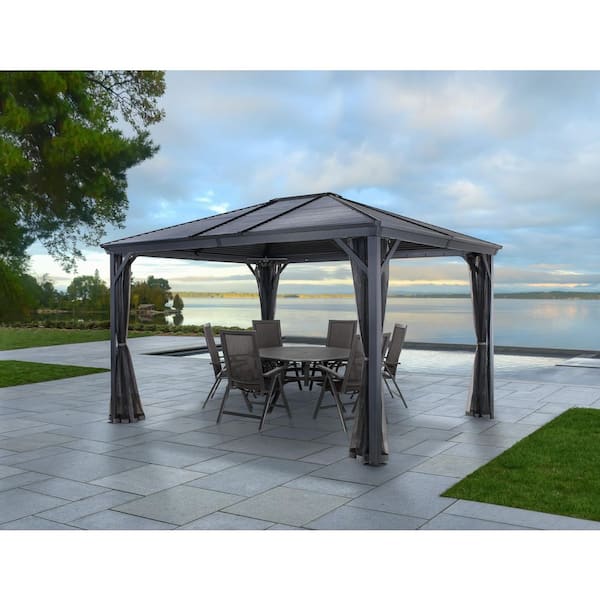 Sojag VENTURA #93D GAZEBO 10 ft. x 12 ft. STEEL ROOF 500-9165142
