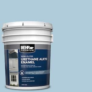 5 gal. #S500-2 Essex Blue Urethane Alkyd Semi-Gloss Enamel Interior/Exterior Paint