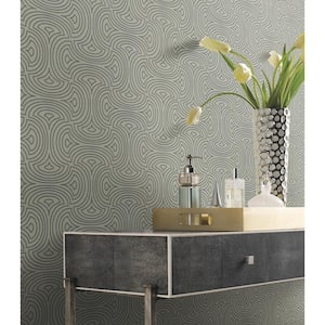Hourglass Unpasted Wallpaper (Covers 60.75 sq. ft.)