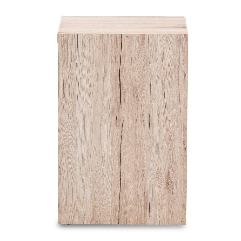 Pandora Two-Tone Gray and Oak 2 Drawer Nightstand