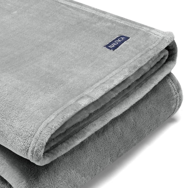 Supersoft Fleece Navy Polyester Full/Queen Blanket