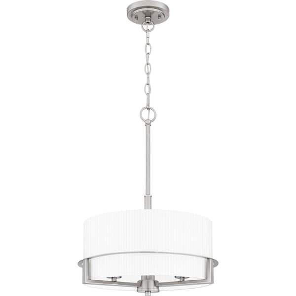 Quoizel Seymour 3-Light Brushed Nickel Pendant Light