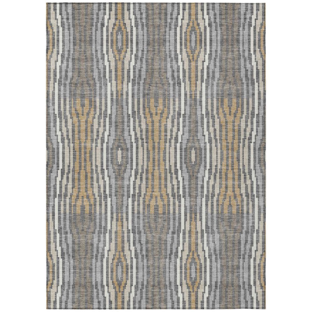 Chantille Machine Washable Indoor/Outdoor Abstract ACN2666 Gray 8 ft. x 10 ft. Area Rug price history on PriceWatchPro