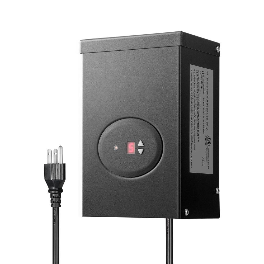 120W 12V/120V Weatherproof Low Voltage Landscape Outdoor Transformer with T