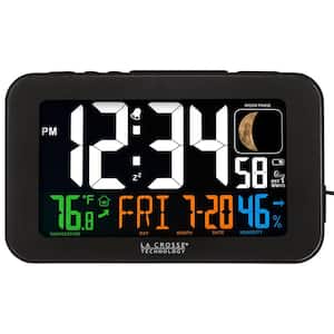 5.5 in. LED Color Alarm Clock with USB Charging Port