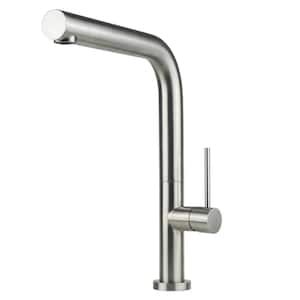 Luxurious Single Handle Kitchen Faucet in Brushed Nickel