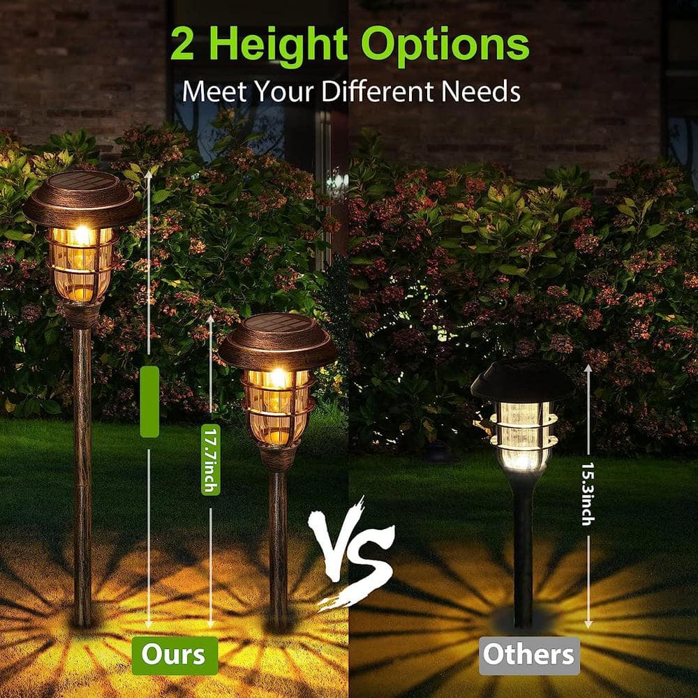 Bronze Solar LED Pathway Lights Multipack for Outdoor Use