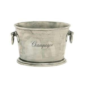 Silver Aluminum Champagne Ice Bucket