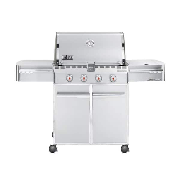 Weber Summit S-420 4-Burner Propane Gas Grill in Stainless Steel