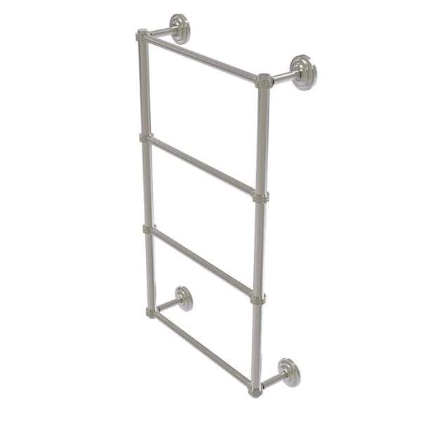 Que New Collection 24 in. Wall Mounted Guest Towel Holder in Satin Nickel
