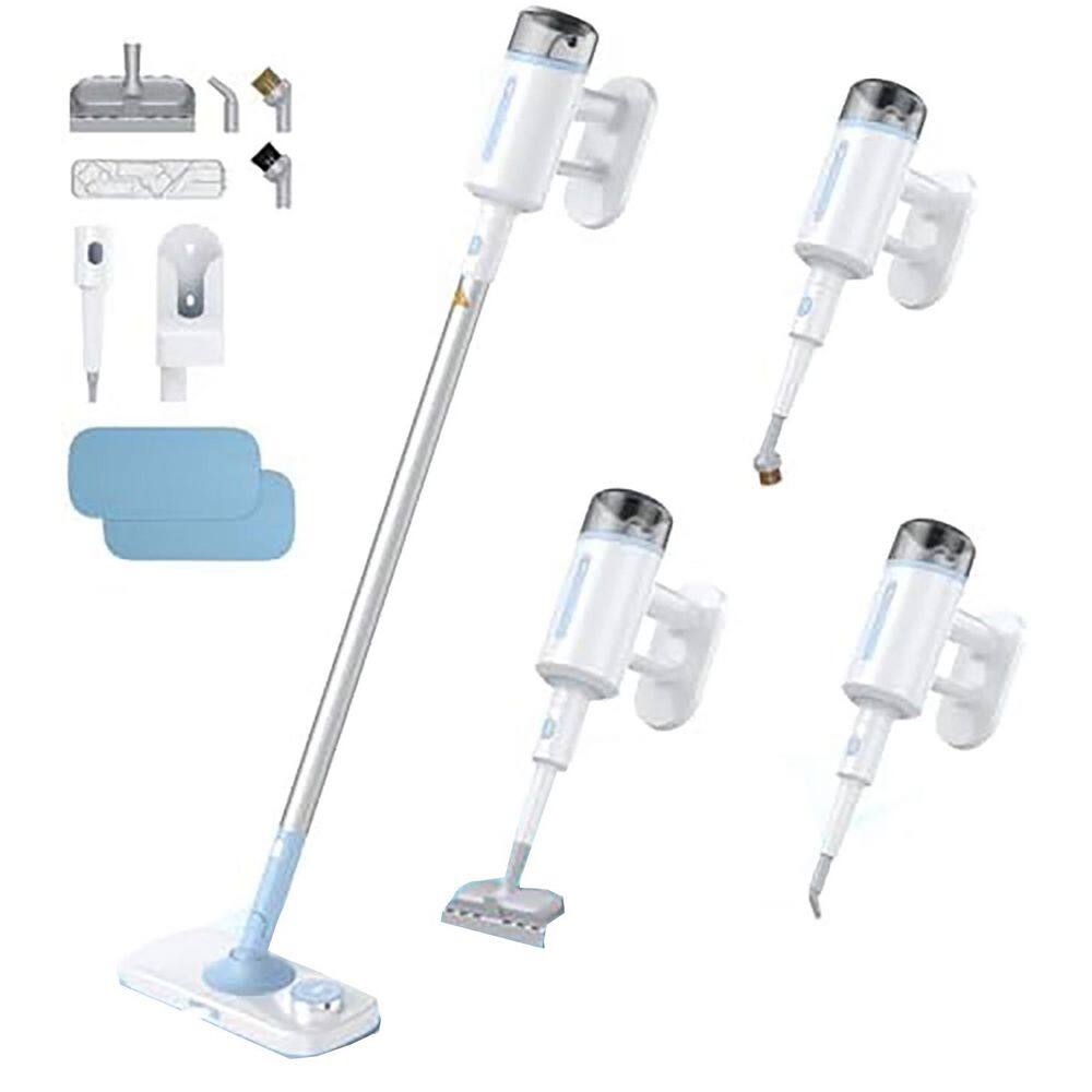 Commercial Corded Steam Mop Cleaner for Hardwood Tile Laminate and All Floors in White with Detachable Handheld Steamer price history on PriceWatchPro