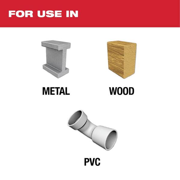 Plastics 15-Piece & Metals SHOCKWAVE IMPACT DUTY Titanium Drill Bit Set Wood 
