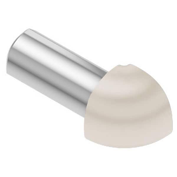Schluter Rondec Sand Pebble Color-Coated Aluminum 1/2 in. x 1 in. Metal 90° Outside Corner
