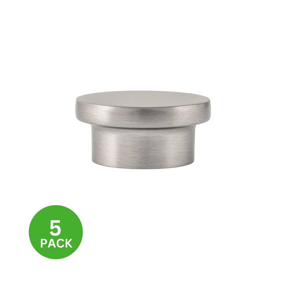 5-Pack Ethan 1-5/8 in. (41 mm) Modern Satin Nickel Round Oversized Cabinet Knob price history on PriceWatchPro