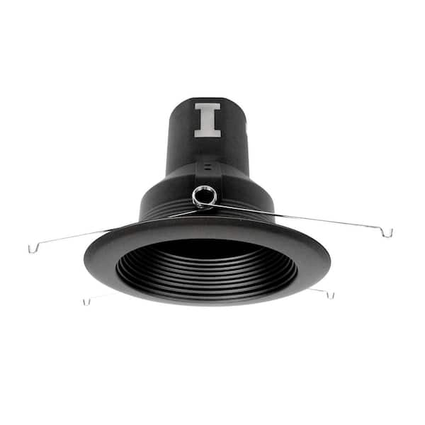 NICOR 5 in. Black Recessed Baffle Trim