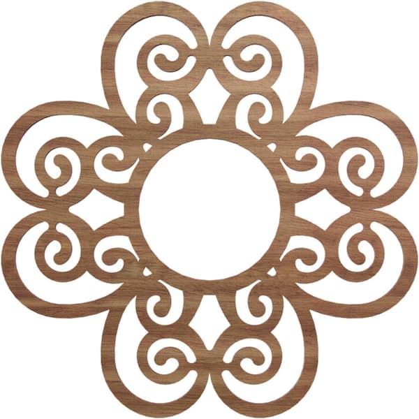 Ekena Millwork 0.25 in. x 5.5 in. x 16 in. Wood Medallion Moulding