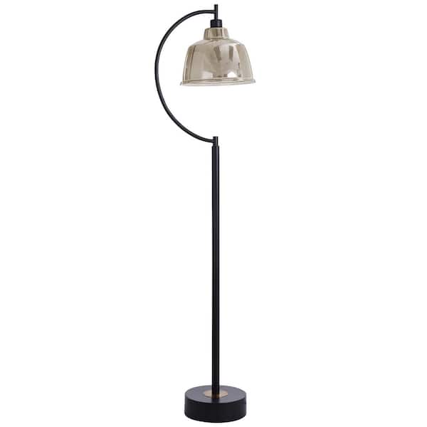 StyleCraft Black Water 65 in. Black, Missing Secondary Body Finish Floor Lamp
