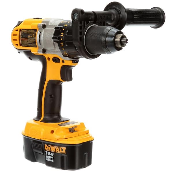 DEWALT 18-Volt XRP NiCd Cordless 1/2 in. Hammer Drill/Driver with (2) Batteries 2.4Ah, 1-Hour Charger and Case