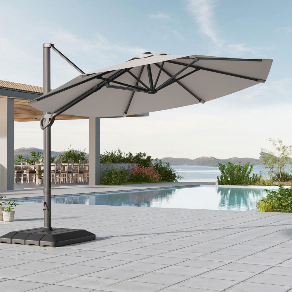 2 piece patio umbrella Double-Sided Rectangular Patio Umbrella