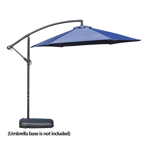 TOP HOME SPACE 10 ft. Aluminum Cantilever Patio Umbrella in Blue