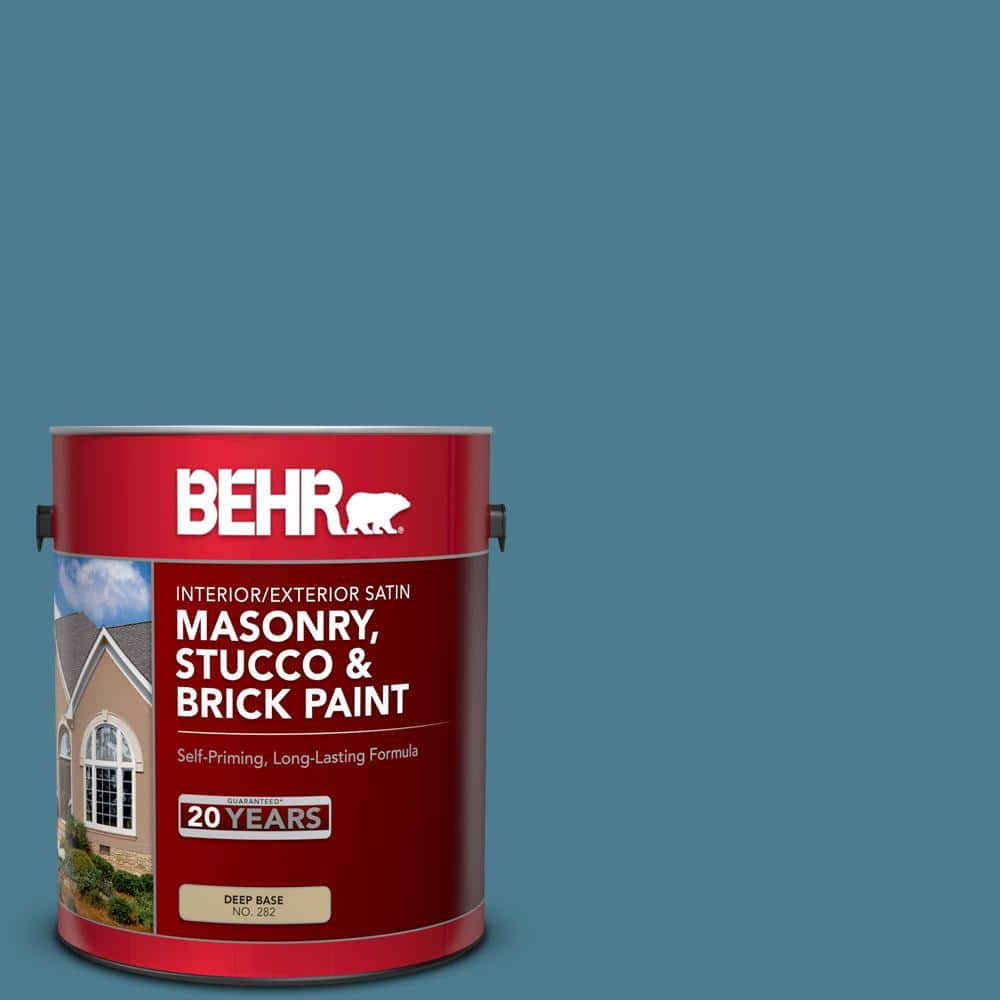 1 gal. #MS-78 Bleached Denim Satin Interior/Exterior Masonry, Stucco and Br