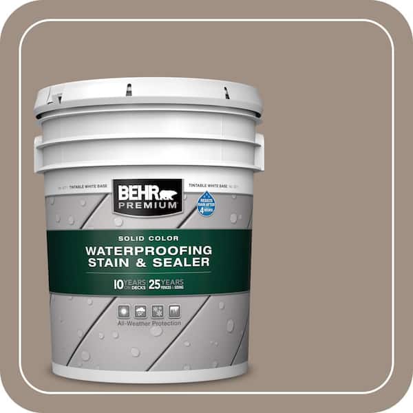 5 gal. #SC-154 Chatham Fog Solid Color Waterproofing Exterior Wood Stain and Sealer